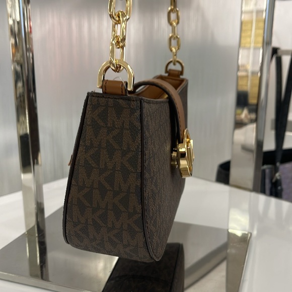 Michael Kors Carmen Small Logo Shoulder Pouchette Bag in Brown
NWT - Picture 4 of 16